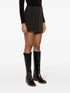 high-waisted virgin-wool skirt